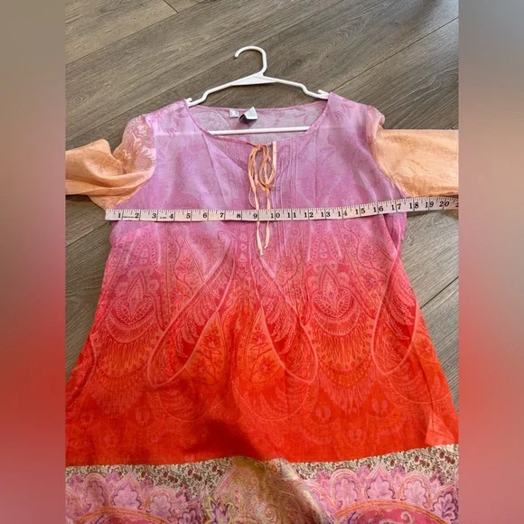 Zanetti Multicolored Cotton Paisley Blouse - Picture 12 of 15